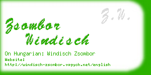 zsombor windisch business card